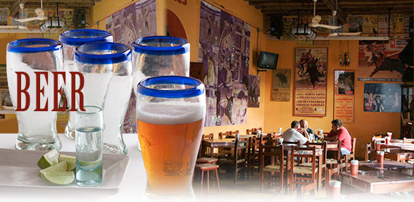 Mexican Cantina beer glasses