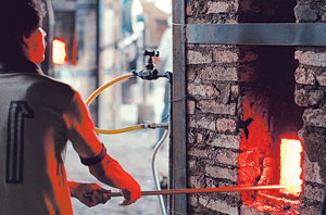 Mexican glassblower